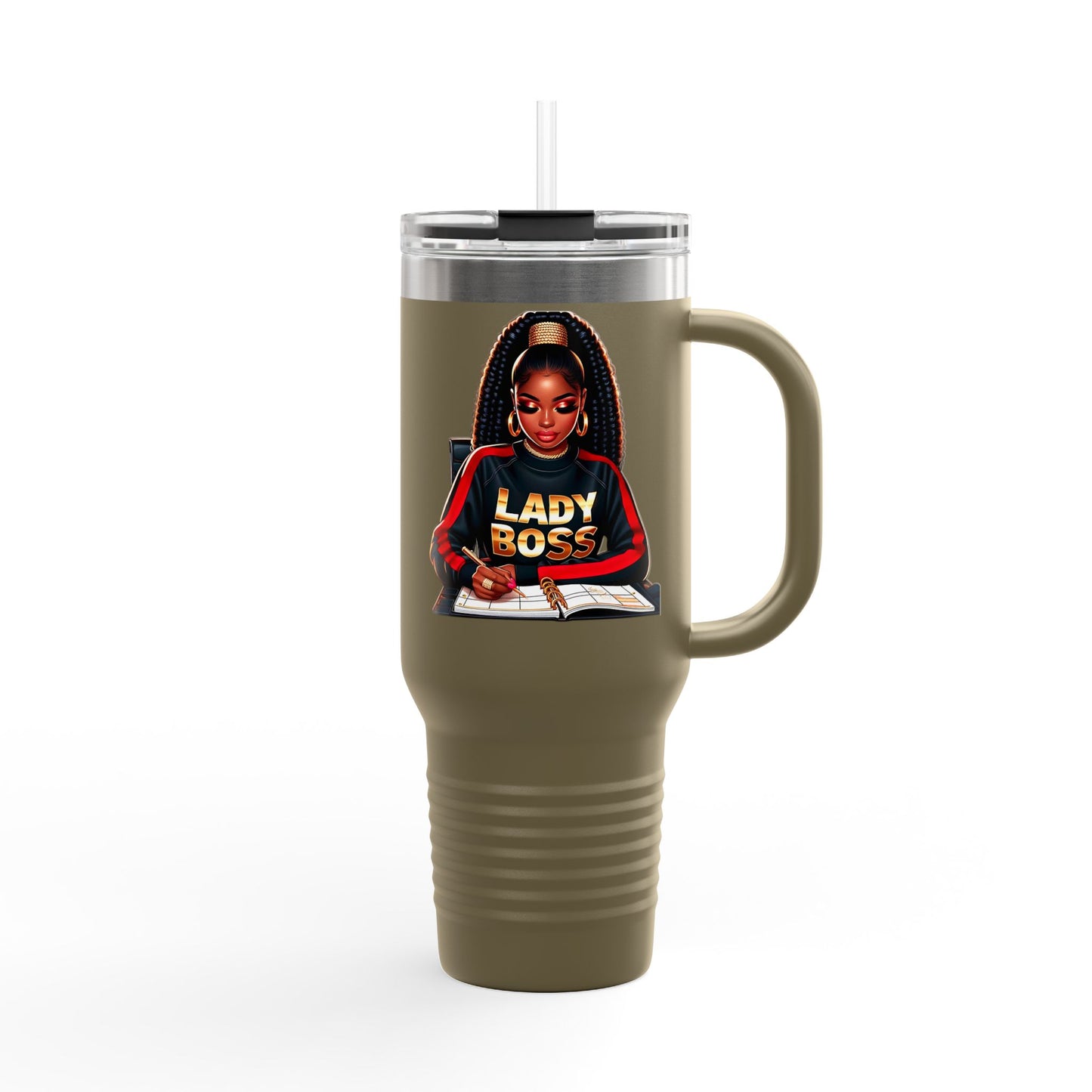 Lady Boss Insulated Travel Mug - 40oz, Perfect for Motivated Women