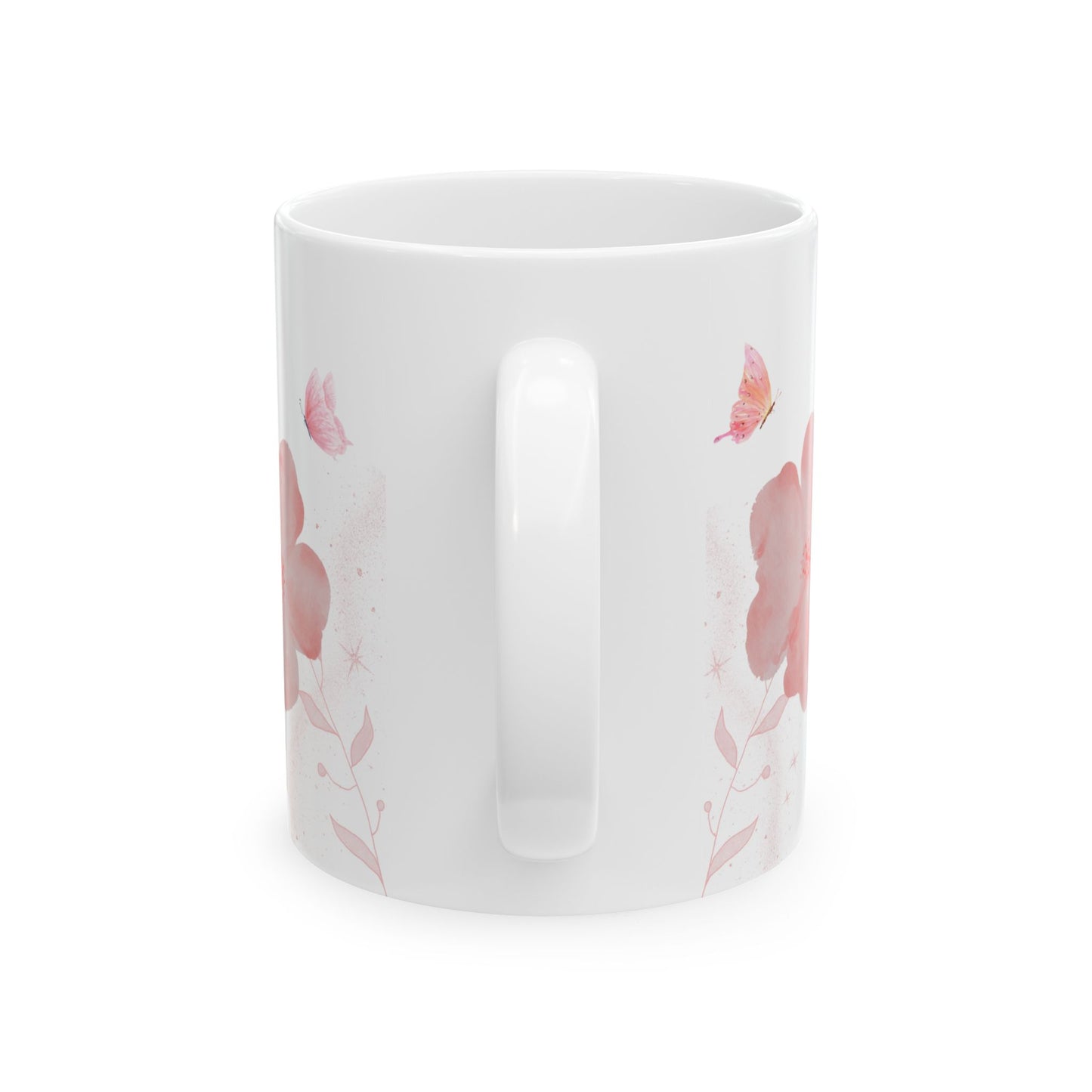 Inspirational Floral Ceramic Mug - Be Still and Know That I Am God - Perfect for Coffee Lovers & Gift Giving