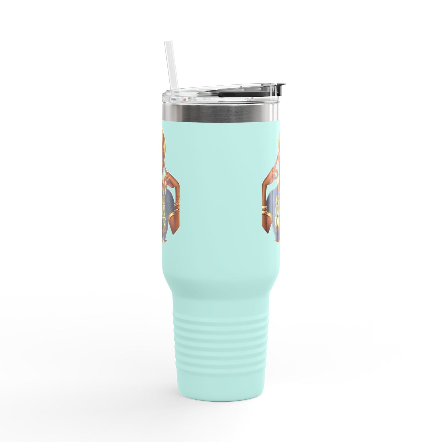 Focused on My Peace Insulated Travel Mug - 40oz | Stylish Travel Cup for On-the-Go | Perfect Gift for Mindfulness and Self-Care Enthusiasts