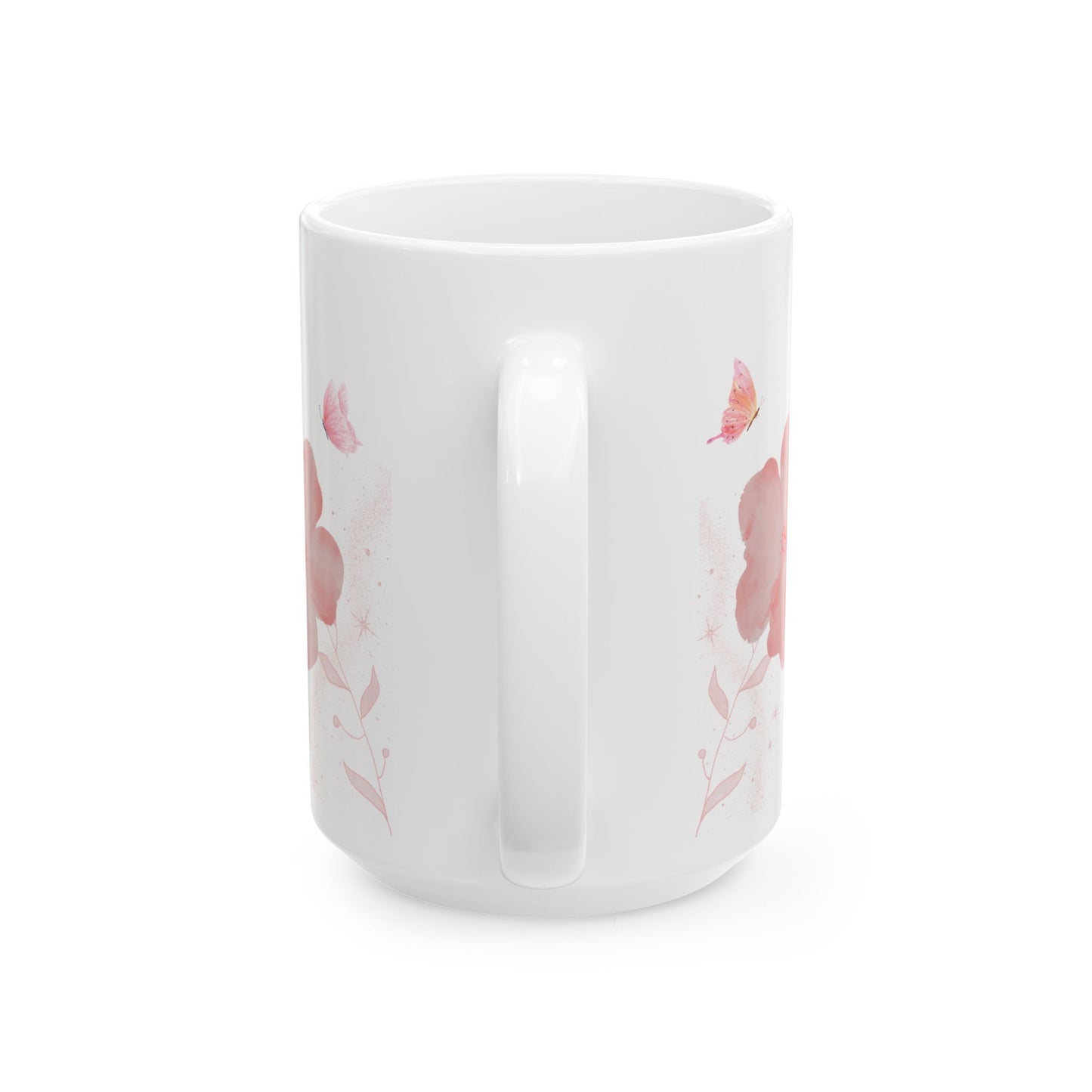 Inspirational Floral Ceramic Mug - Be Still and Know That I Am God - Perfect for Coffee Lovers & Gift Giving