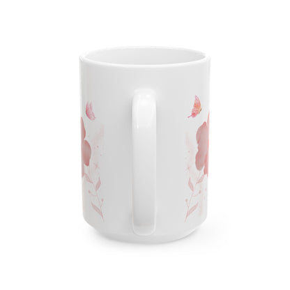 Inspirational Floral Ceramic Mug - Be Still and Know That I Am God - Perfect for Coffee Lovers & Gift Giving