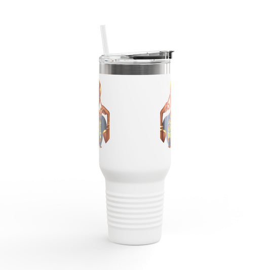 Focused on My Peace Insulated Travel Mug - 40oz | Stylish Travel Cup for On-the-Go | Perfect Gift for Mindfulness and Self-Care Enthusiasts