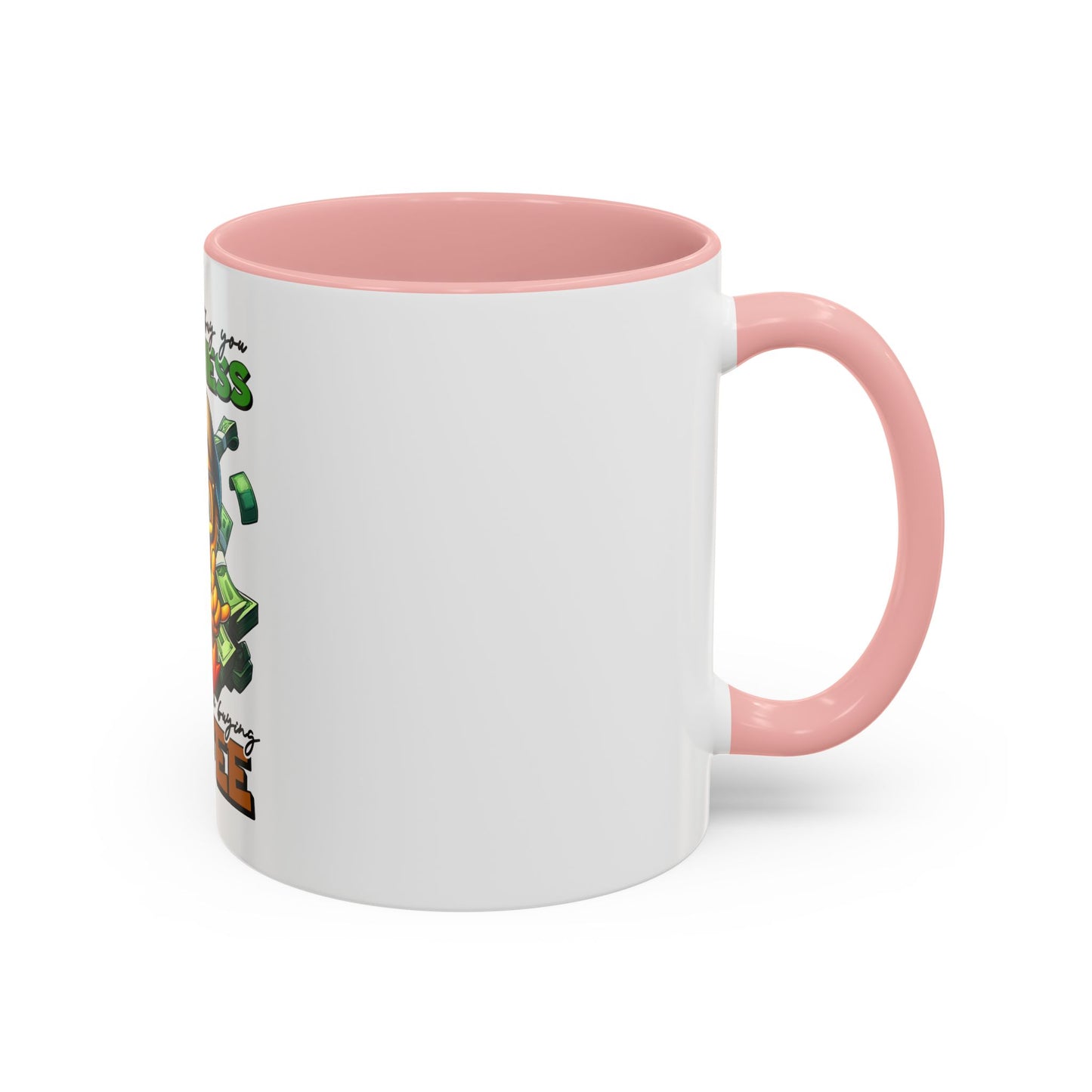 Humorous Money & Coffee Accent Mug - Perfect Gift for Coffee Lovers