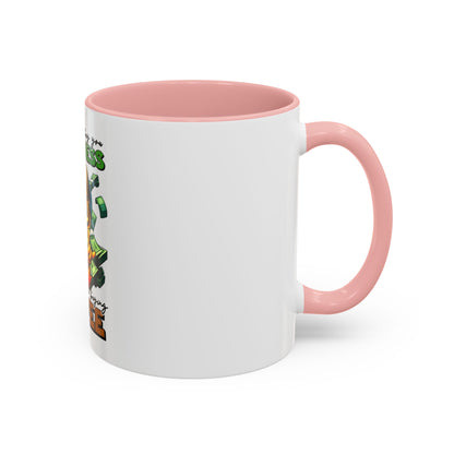 Humorous Money & Coffee Accent Mug - Perfect Gift for Coffee Lovers