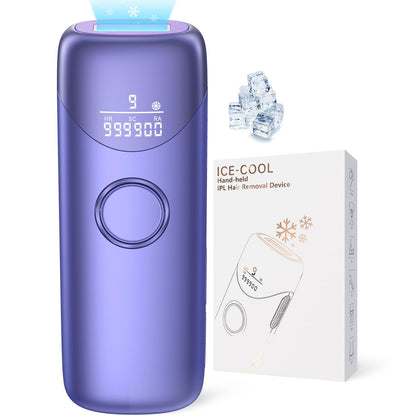 Laser Hair Removal with 5℃ Ice Cooling, Painless IPL Laser Hair Removal Device 3 In 1 Ubroo At Home Hair Remover Machine for Women Men Electrolysis Permanent Epilator on Face Body Depilation (Gold)