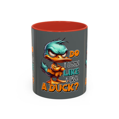 Funny Duck Accent Coffee Mug - "Do I Look Like I Give a Duck?" - 11oz & 15oz