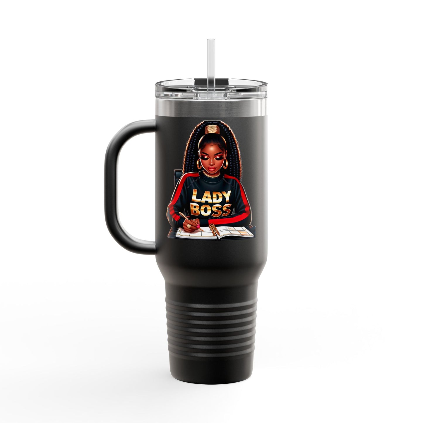 Lady Boss Insulated Travel Mug - 40oz, Perfect for Motivated Women