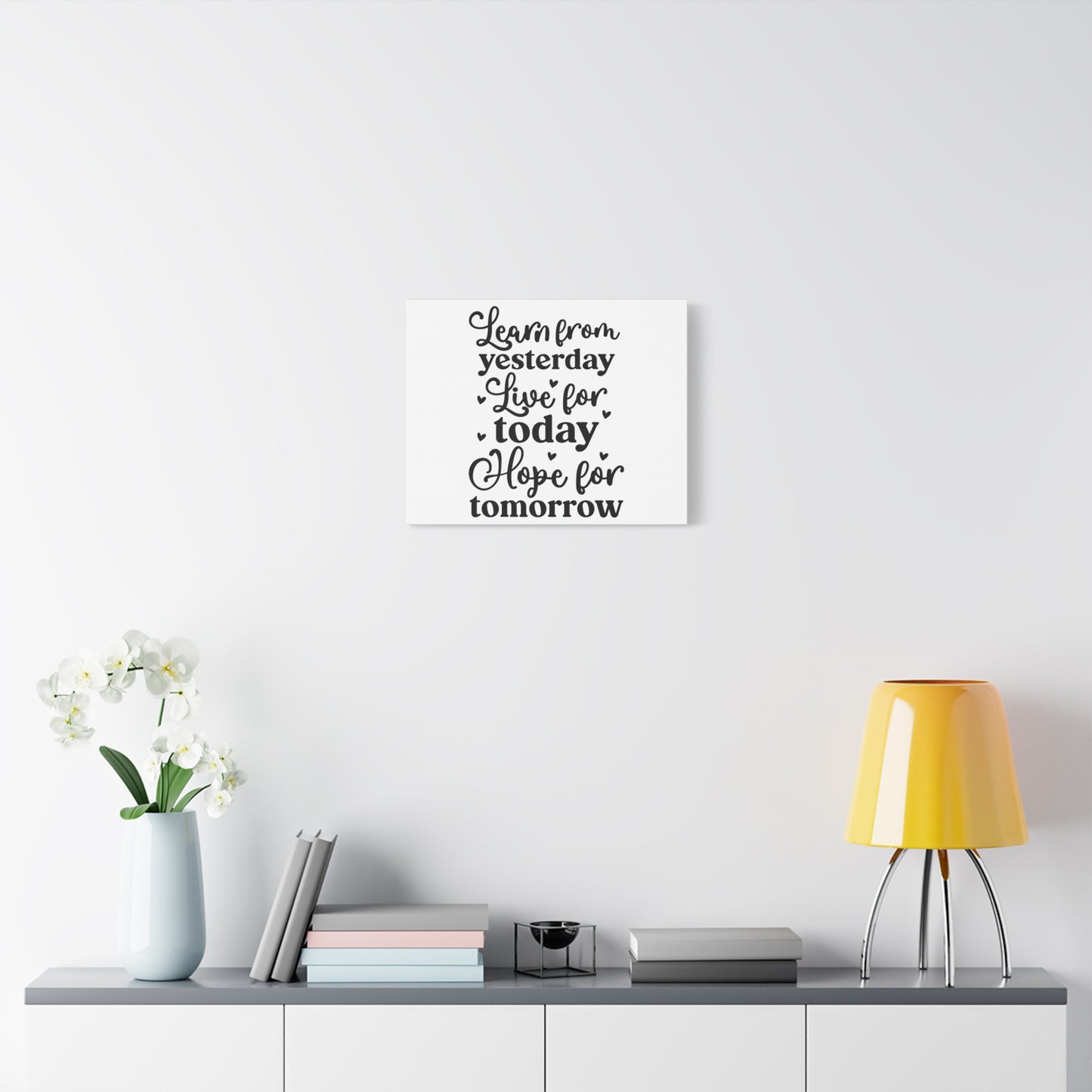 Inspirational Canvas Art - Learn from Yesterday, Live for Today, Hope for Tomorrow